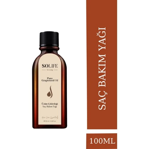 Solife Üzüm Çekirdeği Saç Bakım Yağı 100 ml ürün görseli 1
