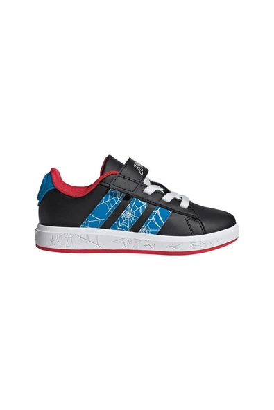 adidas Unisex Çocuk  Siyah  Yürüyüş Ayakkabısı GRAND COURT SPIDER-MAN EL K JQ8073 ürün görseli 1