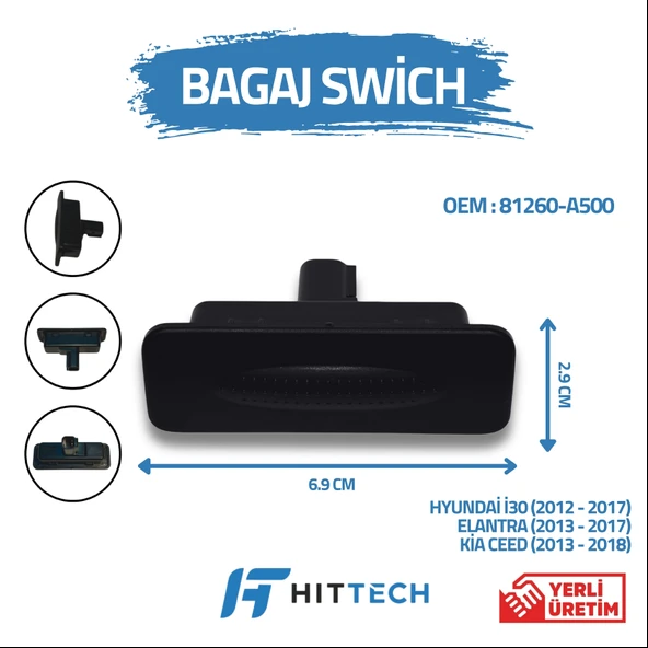 Hyundai i30 uyumlu bagaj açma düğmesi switchi ürün görseli 1