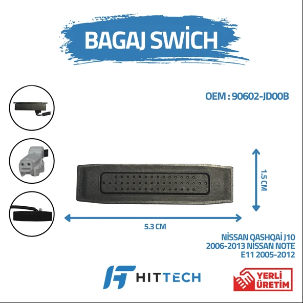 Nissan Qashqai uyumlu bagaj açma düğmesi switchi ürün görseli 1