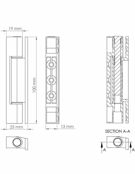 ADİLON PVC MENTEŞESİ 100 MM.BEYAZ - Resim 2
