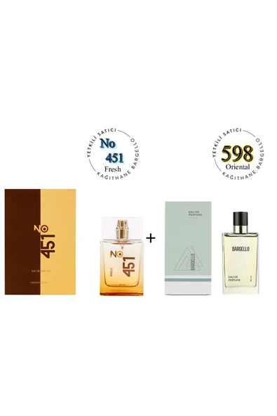 No:451 + 598 Unisex Parfüm Edp 50 ml Fresh / Oriental - Mnms50no451598 ürün görseli 1
