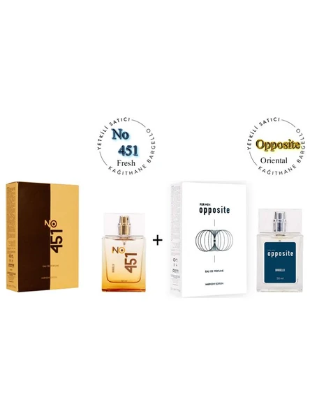 No:451 + Opposite Unisex / Erkek Parfüm Edp 50 ml Fresh / Oriental - Mnms50no451oppo ürün görseli 1