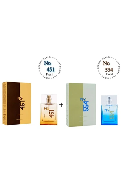 No:451 + No:554 Unisex Parfüm Edp 50 ml Fresh / Floral - Mnms50no451554 ürün görseli 1