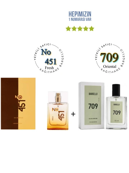 No:451 + 709 Unisex / Erkek Parfüm Edp 50 ml Fresh / Oriental - Mnms50no451709 ürün görseli 1