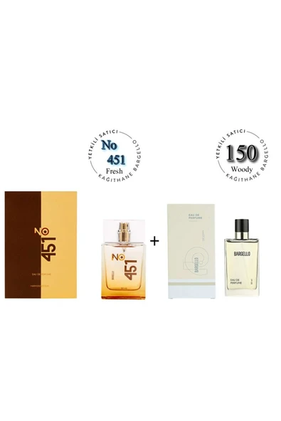 No:451 + 150 Unisex / Kadın Parfüm Edp 50 ml Fresh / Woody - Mnms50no451150 ürün görseli 1