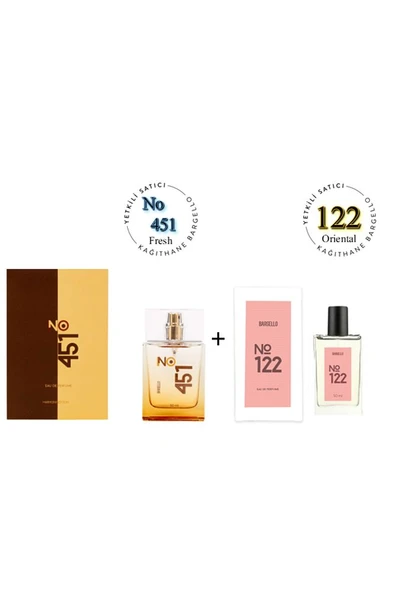 No:451 + 122 Unisex / Kadın Parfüm Edp 50 ml Fresh / Oriental - Mnms50no451122 ürün görseli 1