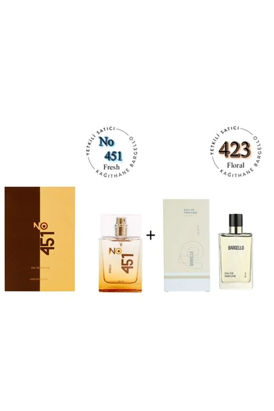 No:451 + 423 Unisex / Kadın Parfüm Edp 50 ml Fresh / Floral - Mnms50no451423 ürün görseli 1