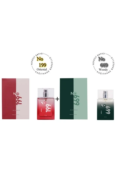 No: 199 + No:669 Erkek Parfüm Edp 50 ml Oriental / Woody - Mnms50no199669 ürün görseli 1