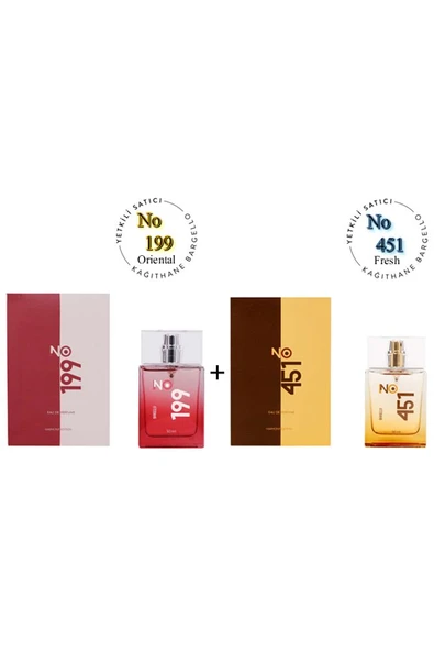 No: 199 + No:451 Unisex Parfüm Edp 50 ml Oriental / Fresh - Mnms50no199451 ürün görseli 1