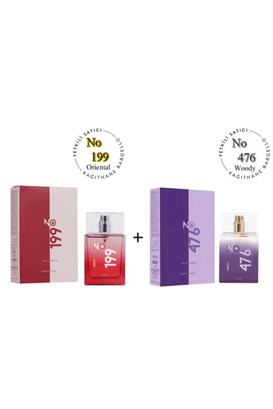 No: 199 + No:476 Unisex Parfüm Edp 50 ml Oriental / Woody - Mnms50no199476 ürün görseli 1