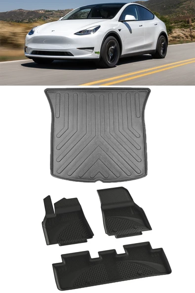 Sahler Tesla Model Y 2019-2024 4.5D Paspas 3D Bagaj Havuzu Set ürün görseli 1
