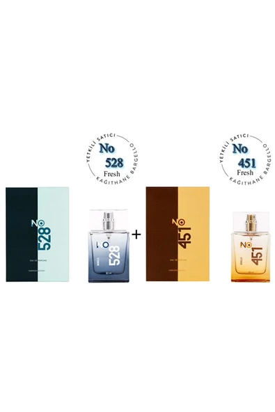 No: 528 + No:451 Erkek / Unisex Parfüm Edp 50 ml Fresh - Mnms50no528451 ürün görseli 1