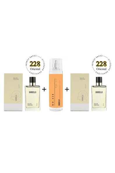 228 + 228 Kadın Parfüm edp 50 ml Oriental + No:228 Body Mist Kadın 210 ml Oriental Edt -mnms228bmset ürün görseli 1