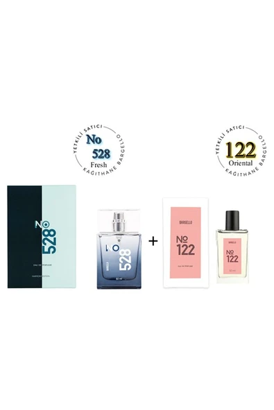 No: 528 + 122 Erkek / Kadın Parfüm Edp 50 ml Fresh / Oriental - Mnms50no528122 ürün görseli 1