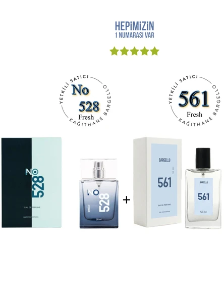 No: 528 + 561 Erkek Parfüm Edp 50 ml Fresh - Mnms50no528561 ürün görseli 1