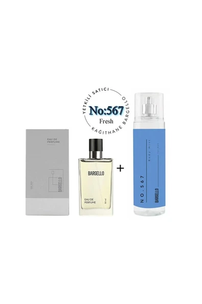 567 Erkek Parfüm Edp 50 ml Fresh No:567 Body Mist Erkek Edt 210 ml Fresh - Mnms567bm ürün görseli 1