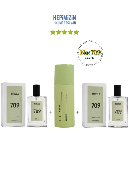 709 709 Erkek Parfüm 50 ml Edp No:709 Erkek Deodorant 150 ml Oriental - Mnms709deo2 ürün görseli 1