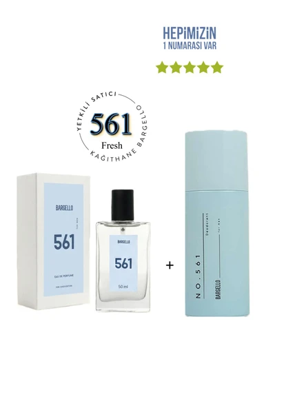 561 Erkek Parfüm Edp 50 ml Fresh No561 Erkek Deodorant 150 ml - Mnms200561 ürün görseli 1