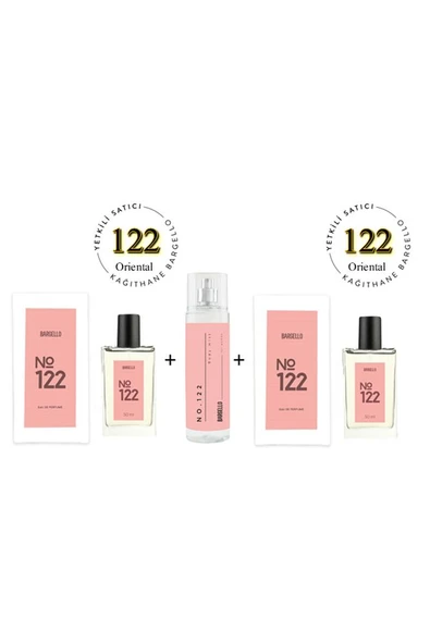 122 122 100 ml Edp No:122 Edt Body Mist 210 ml - Mnmsbmeori122no122 ürün görseli 1