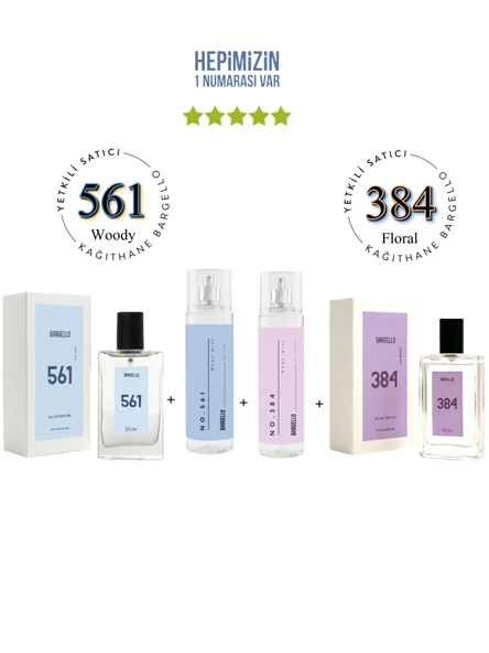 561 + 384 Erkek / Kadın Parfüm No:561 No: 384 Bodymist Edt 210 ml - Mnms50561bm384 ürün görseli 1