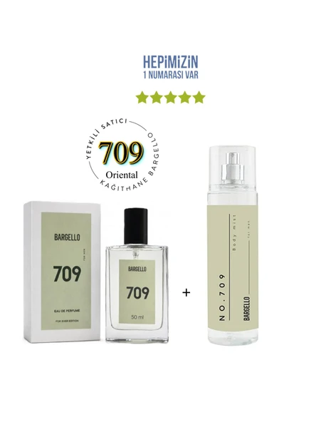 709 Erkek Parfüm Edp 50 ml No:709 Erkek Edt Body Mist 210 ml - Mnms50561bm709 ürün görseli 1