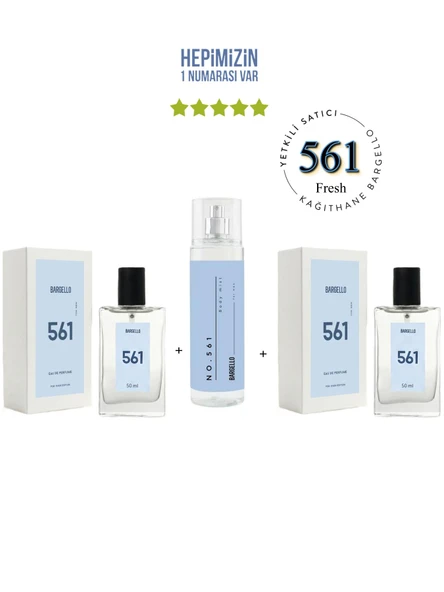 561 561 Erkek Parfüm Edp 100 ml Fresh Body Mist No:561 Erkek Edt 210 ml Fresh - Mnms50561bm561bm ürün görseli 1