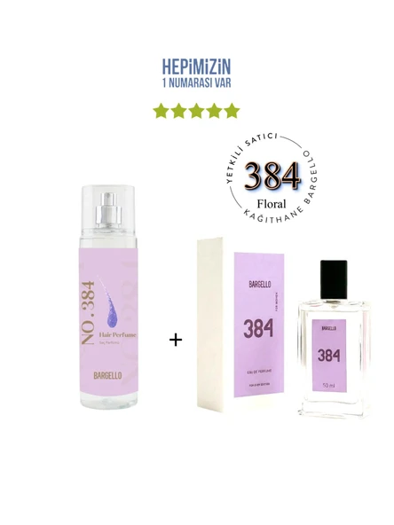 384 Kadın Parfüm Edp 50 ml Floral / Body Mist No:384 Kadın Edt 210 ml Floral - Mnms50384bm384 ürün görseli 1