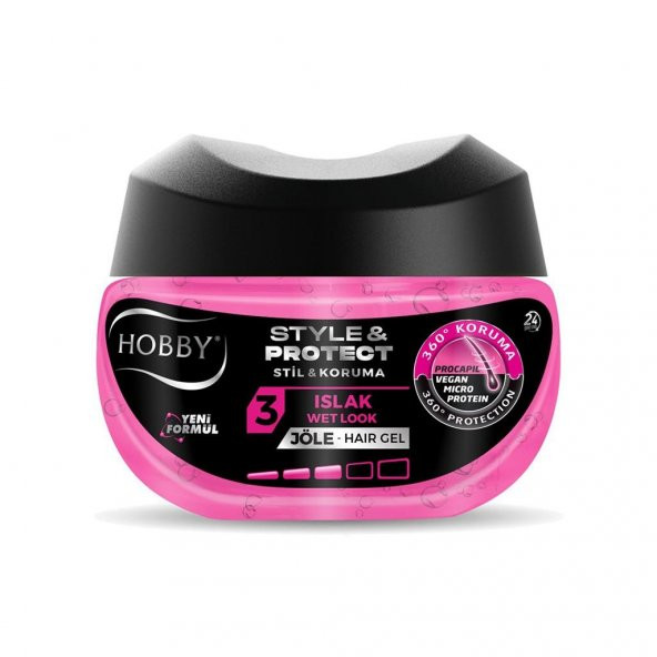 Hobby 250ml  Energy Saç Şekillendirici Jöle No:3 Islak ürün görseli 1