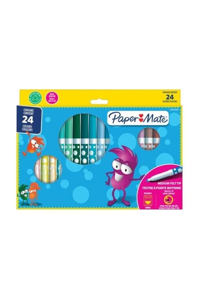Paper Mate Papermate Keçeli Boya 24 Renk 2166507 ürün görseli 1