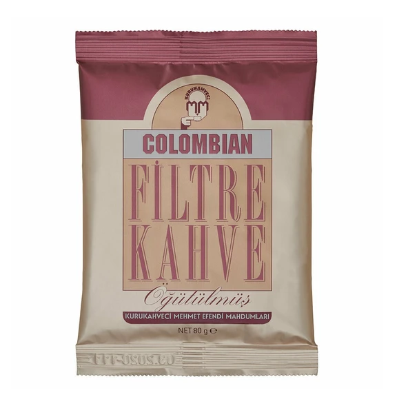 MEHMET EFENDİ 80 GR COLOMBIAN FİLTRE KAHVE ÖĞÜTÜLMÜŞ ürün görseli 1