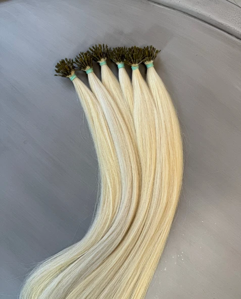Professional Platin (0.8 Gr) Keratinleri 8 Ton 50 Adet 80 Cm Yeni Nesil Kaynak Saç HP627 ürün görseli 1