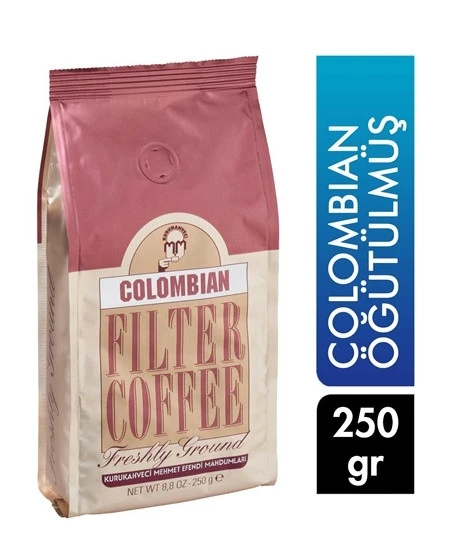 MEHMET EFENDİ 250 GR COLOMBIAN FİLTRE KAHVE ÖĞÜTÜLMÜŞ ürün görseli 1