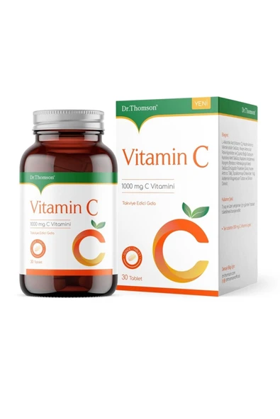 DR. THOMSON Dr.thomson Vitamin C 1000 Mg 30 Tb. ürün görseli 1