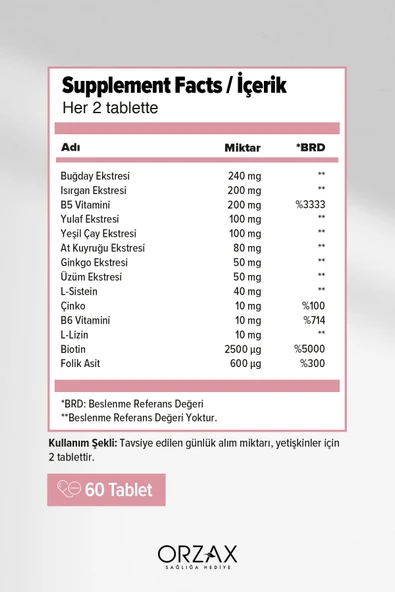 OCEAN Capillus Women 60 Tablet - Resim 2