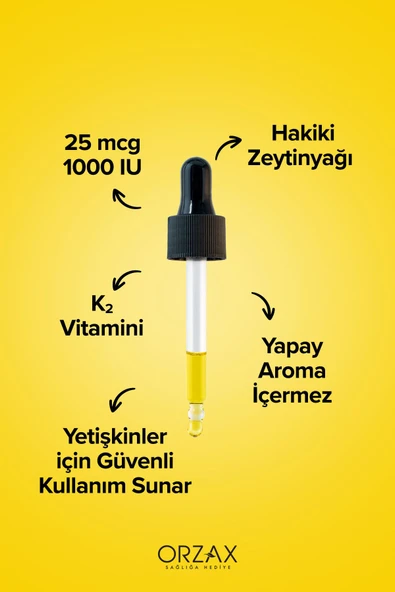 OCEAN Orzax D3K2 20ml Damla - Resim 3