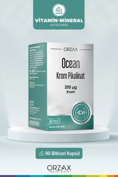 OCEAN Krom Pikolinat 20 Mcg 90 Kapsül 8697595872710 ürün görseli 1