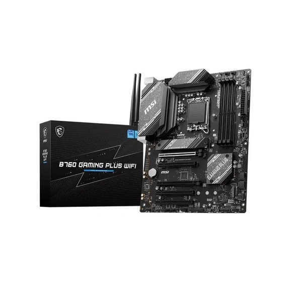 MSI MB B760M GAMING PLUS WIFI DDR5 6800(OC)MHz HDMI DP ATX 1700P ürün görseli 1