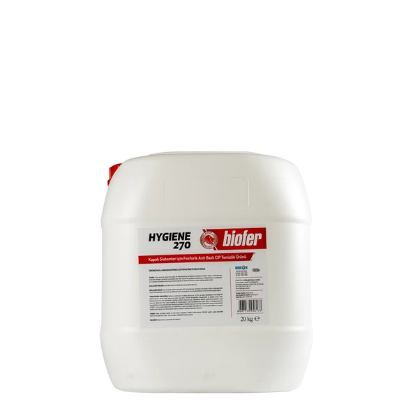 BİOFER HYGIENE 270 KAPALI SİSTEMLER İÇİN FOSFORİK ASİT BAZLI CIP TEMİZLİK ÜRÜNÜ 20KG. ürün görseli 1