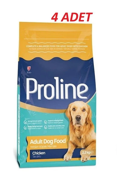 Pro Line Tavuklu Yetişkin Köpek Maması 2,2 Kg*4 Adet ürün görseli 1