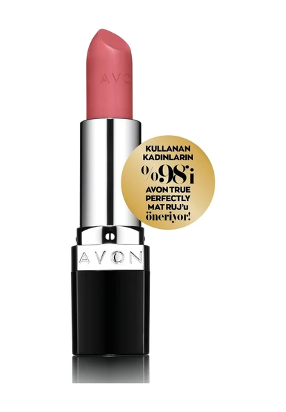 Avon True Colour Perfectly Mat Ruj Peach Flatters ürün görseli 1