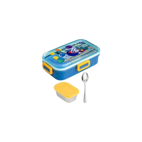 AKILLIELMA-LUNCH BOX BESLENME KABI ÇELİK İTHAL ENJOY MAVİ K.2537 92553 0237 ürün görseli 1