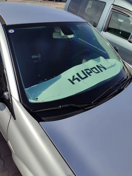 Kupon Baskılı Oto Göğüs HAVLUSU Örtüsü Beyaz ürün görseli 1