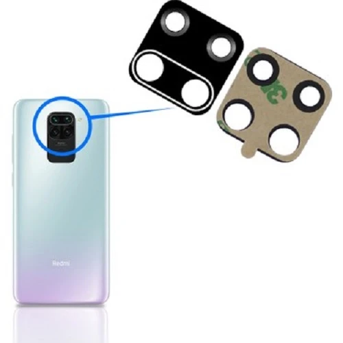 Xiaomi Uyumlu Redmi Note 9 Pro Arka Kamera Camı Lens Yapışkanlı ürün görseli 1