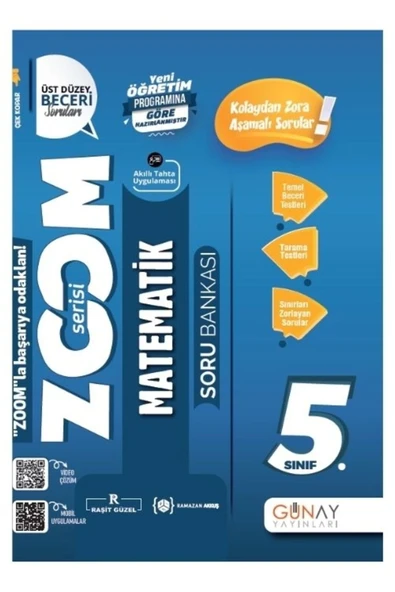 Günay 5.Sınıf Matematik Soru Bankası Zoom Serisi ürün görseli 1