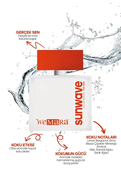 WEMARA SUN WAVE ERKEK PARFUM EDP 50 ML mara-7966-5711 ürün görseli 1