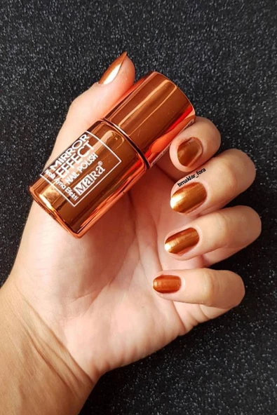 Mara Yeni Mirror Effect Nail Polish 15 ml - Bakır - Resim 7