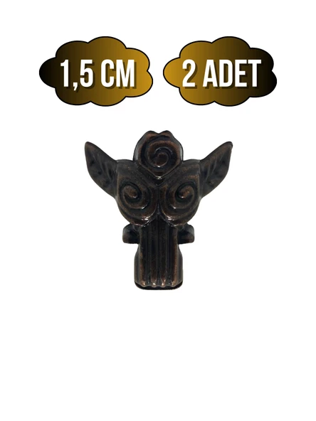 Melek 1.5cm Metal Ayak Çeyiz ve Hediye Kutusu Mobilya Ayağı(1.5CM)(BRONZ) Bronz 1.5cm BRONZ - 2 ADET ürün görseli 1