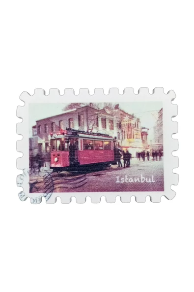 İstanbul Temalı Pul Magnet - Resim 3