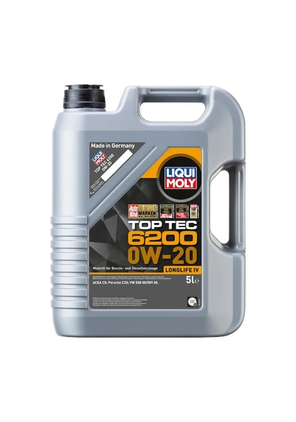Liqui Moly Top Tec 6200 0W-20 Motor Yağı 5 L (20789) ürün görseli 1